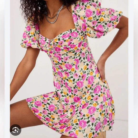 knee length dresses for ladies For Love & Lemons Sasha Mini Dress